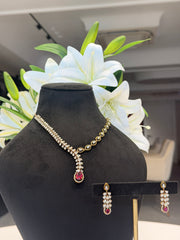 Bridal Bloom Moissanite Diamond Sterling Silver Necklace