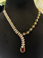 Bridal Bloom Moissanite Diamond Sterling Silver Necklace