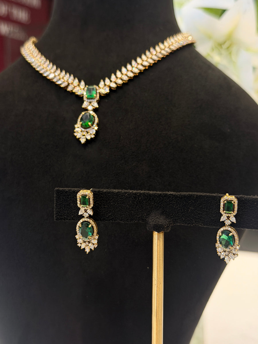 Signature Brilliance Moissanite Diamond 9K Gold Necklace