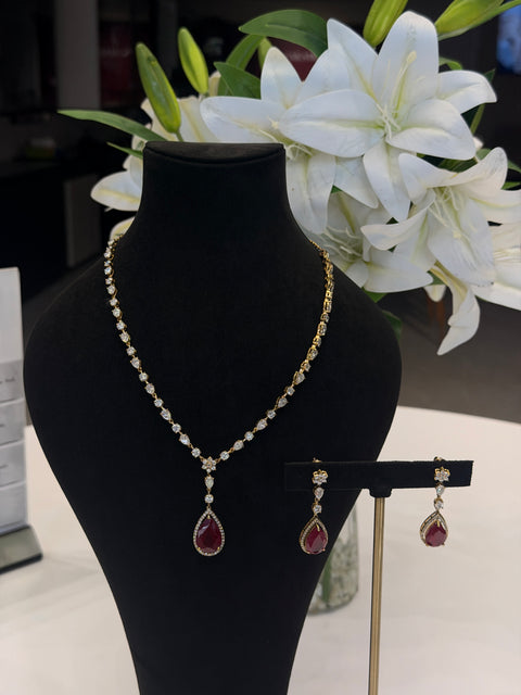 Elite Spark Moissanite Diamond 14K Gold Necklace