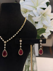 Elite Spark Moissanite Diamond 18K Gold Necklace