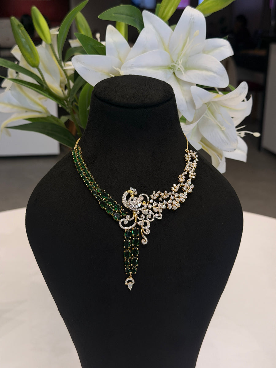 Eternal Love Moissanite Diamond Sterling Silver Necklace