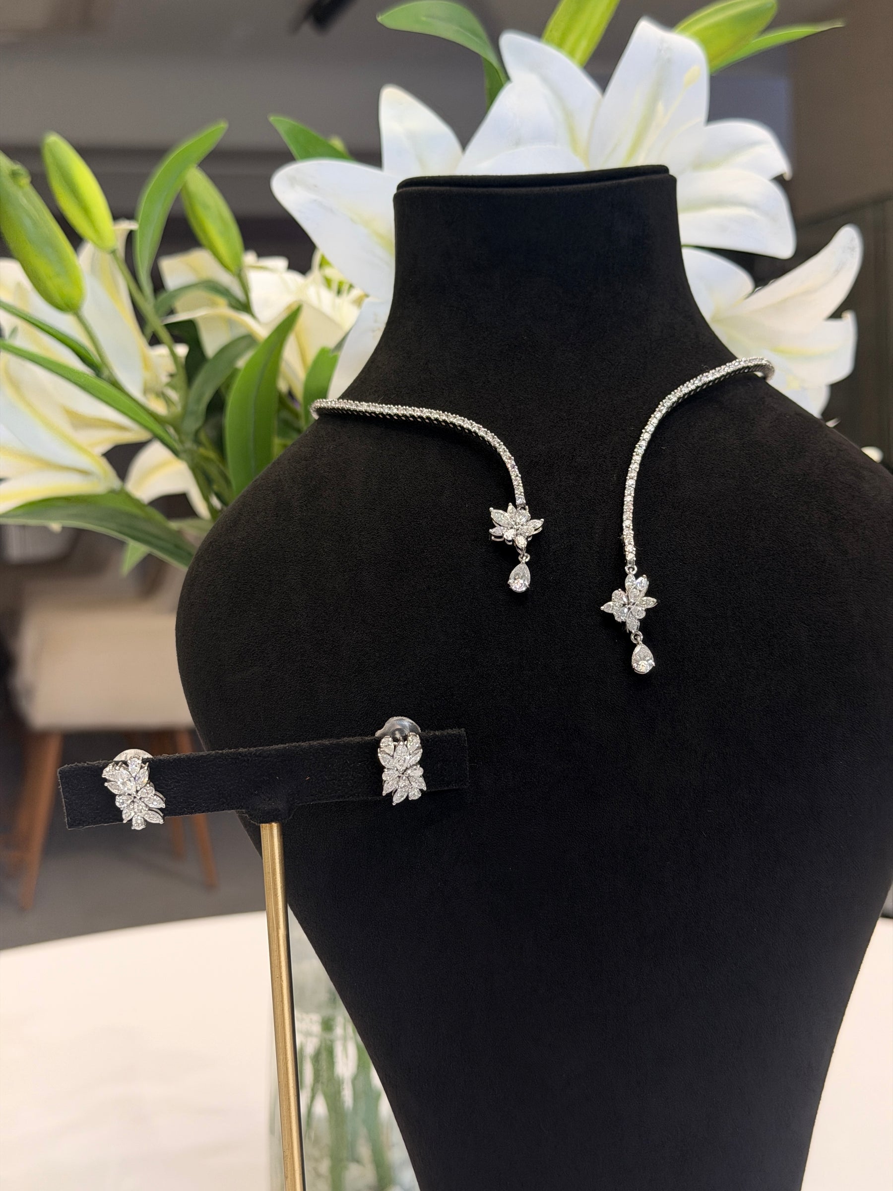 Zenith Moissanite Diamond 18K Gold Necklace