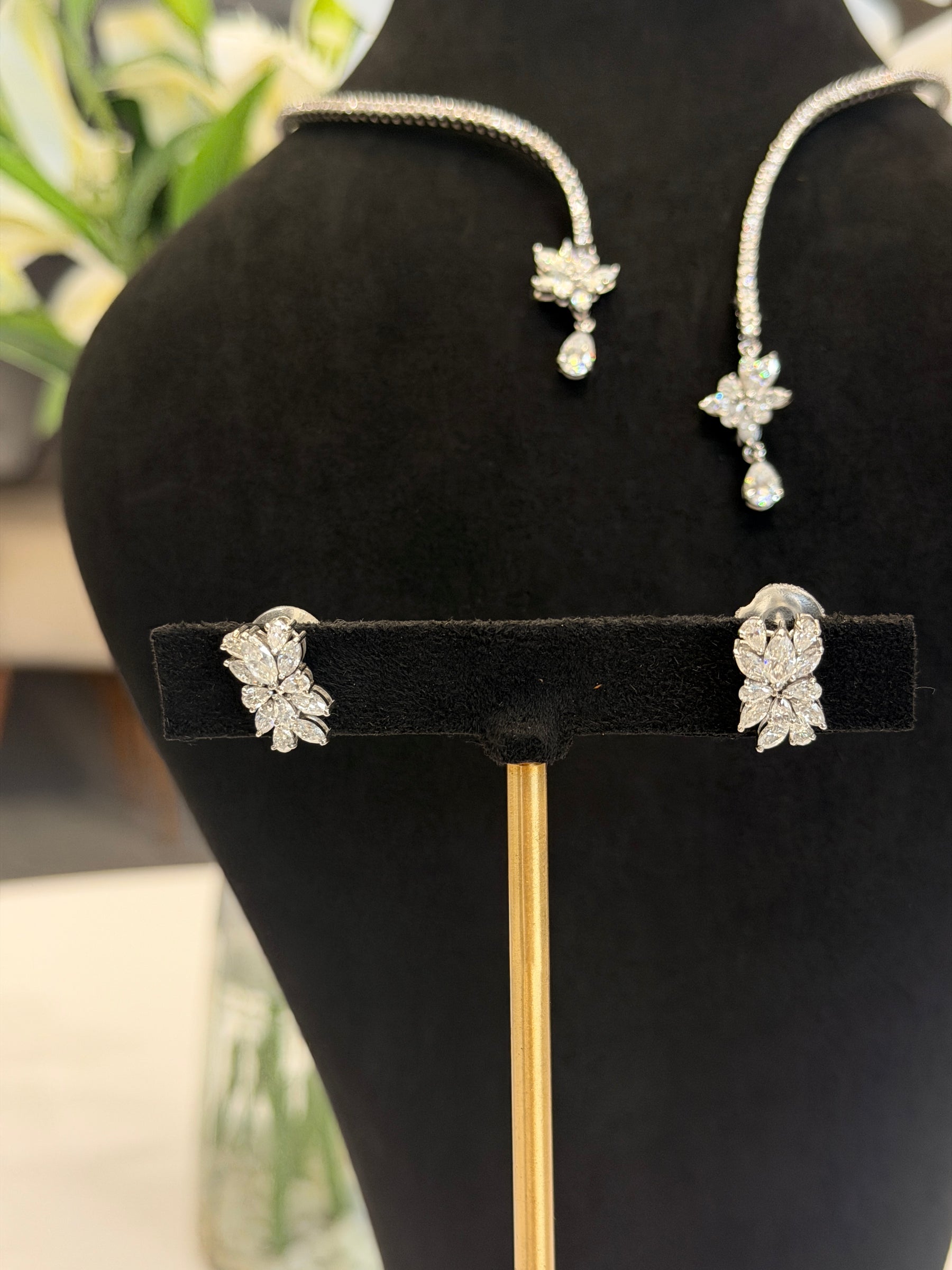 Zenith Moissanite Diamond 18K Gold Necklace
