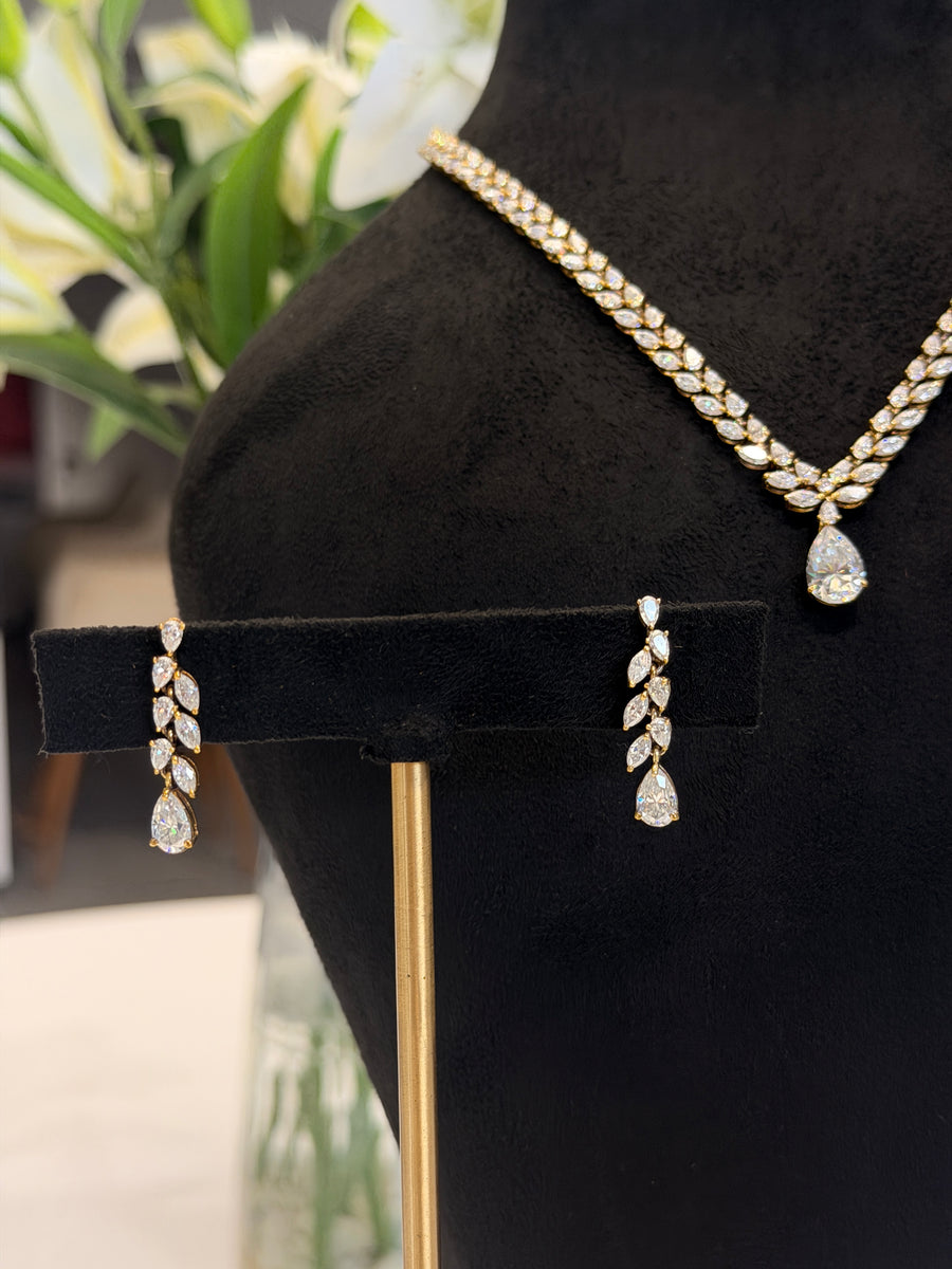Forever Promise Moissanite Diamond 18K Gold Necklace