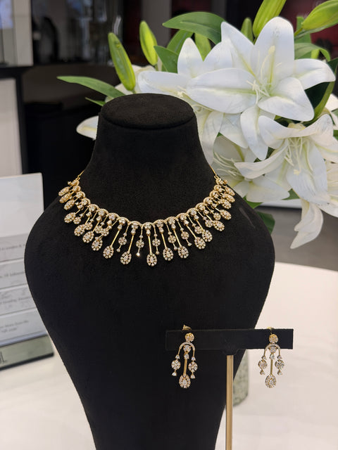Wedding Radiance Moissanite Diamond 14K Gold Necklace