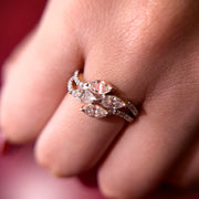 Marquise Cut Lab Grown Diamond 9K Gold Engagement Ring