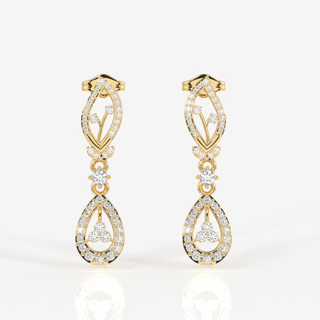 Lumia Lab Grown Diamond Wedding 14K Gold Earrings