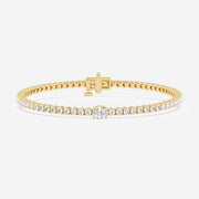 Oval Cut Moissanite Diamond Tennis Sterling Silver Bracelets