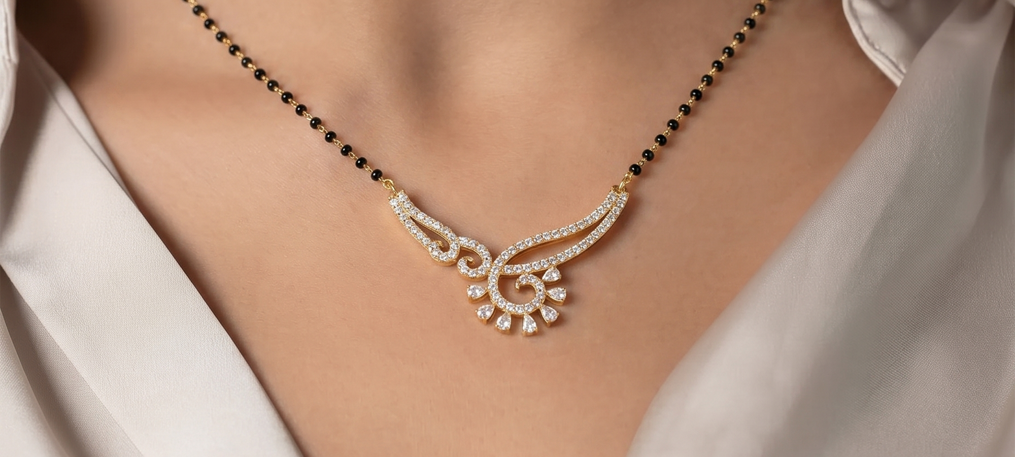 A Modern Diamond Mangalsutra