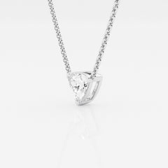 Trillion Cut Moissanite Diamond Solitaire 18k Gold Pendant