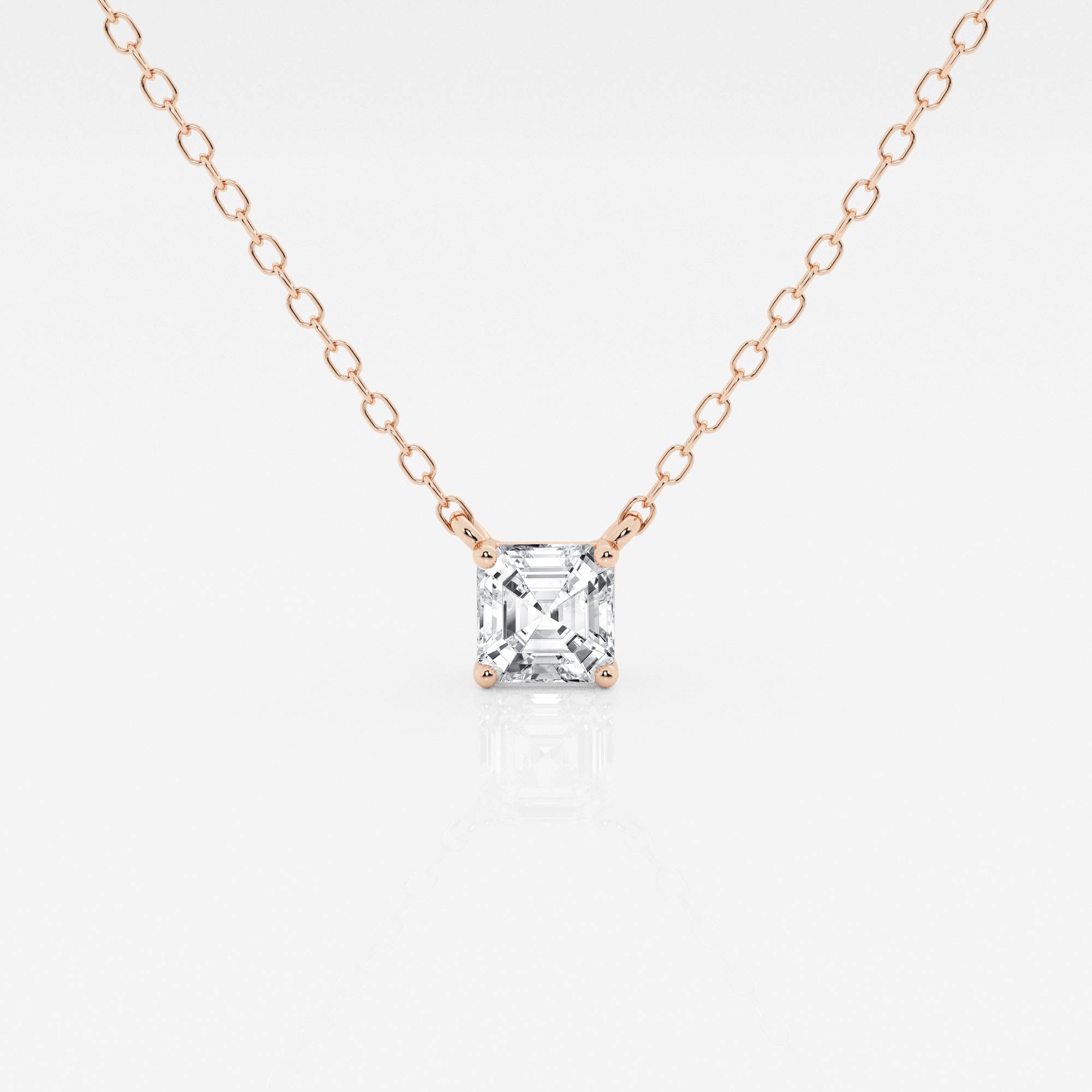 1.00ct G VS2 Asscher Cut Diamond Necklace - GIA Certified | Goldstein  Diamonds