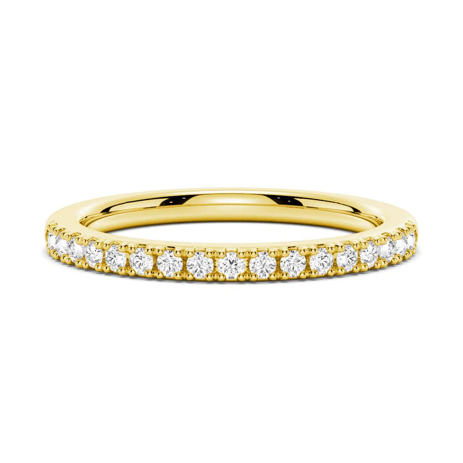 Princess Cut Lab Grown Diamond Hidden Halo Engagement 9K Gold Ring