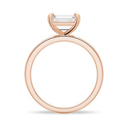 Emerald Cut Lab Grown Diamond East-West 14K Gold Ring