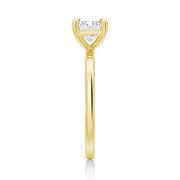 Emerald Cut Lab Grown Diamond East-West 14K Gold Ring