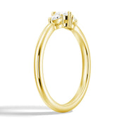 Heart & Pear Cut Lab Grown Diamond Trilogy 14K Gold Ring