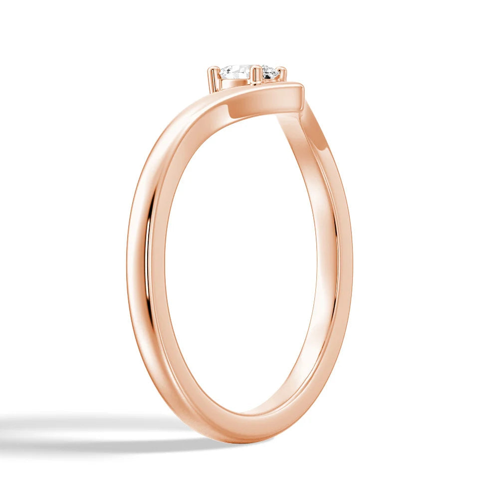 Oval Cut Moissanite Diamond Solitaire 14K Gold Ring