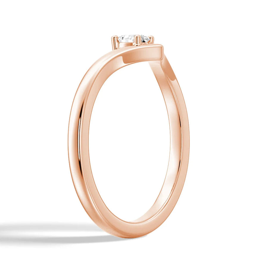 Oval Cut Moissanite Diamond Solitaire 14K Gold Ring
