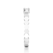 Princess Cut Moissanite Diamond Solitaire 9K Gold Ring