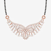 Round Cut Lab Grown Diamond Women's 18K Gold Mangalsutra