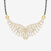 Round Cut Lab Grown Diamond Women's 18K Gold Mangalsutra