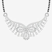 Round Cut Lab Grown Diamond Women's 18K Gold Mangalsutra