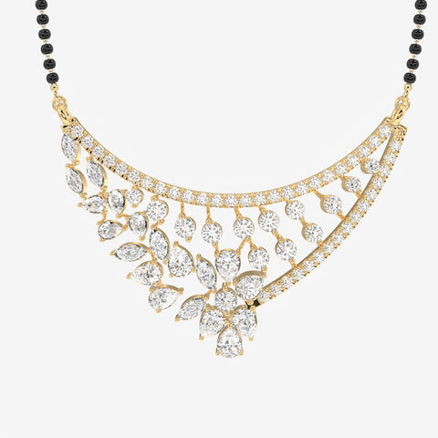 Women's Lab Grown Diamond 18K Gold Mangalsutra
