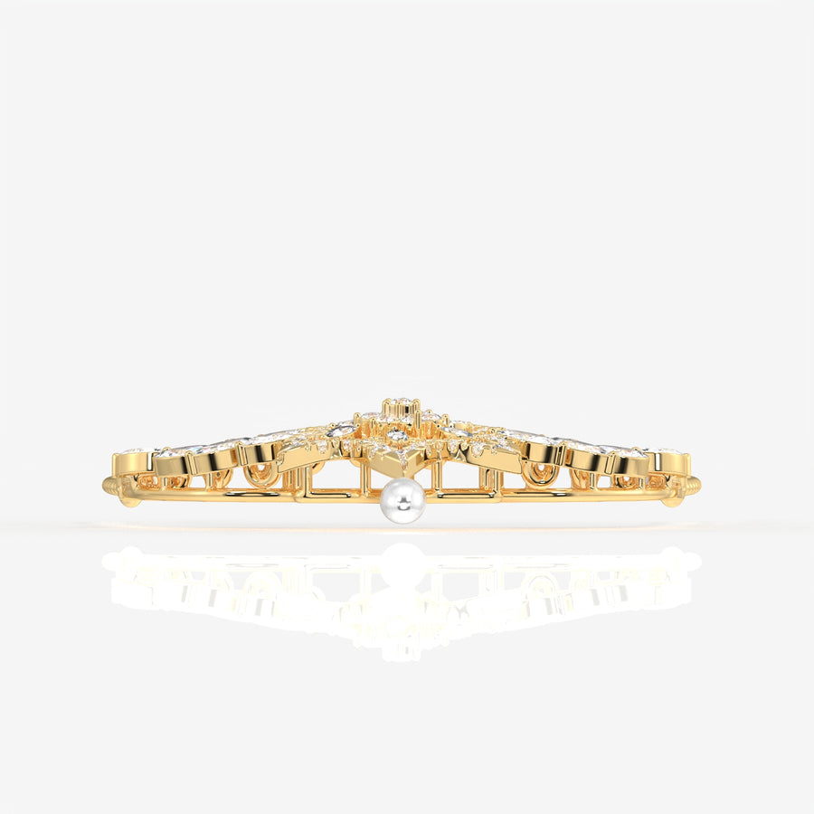 Round & Marquise Cut Lab Grown Diamond Women's 14K Gold Mangalsutra
