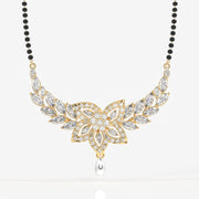 Round & Marquise Cut Lab Grown Diamond Women's 14K Gold Mangalsutra