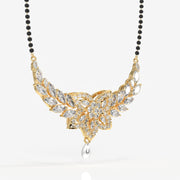Round & Marquise Cut Lab Grown Diamond Women's 14K Gold Mangalsutra