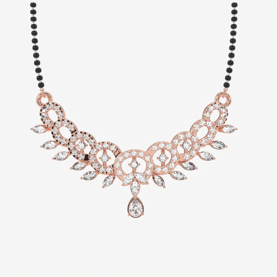 Women's Lab Grown Diamond 14K Gold Mangalsutra