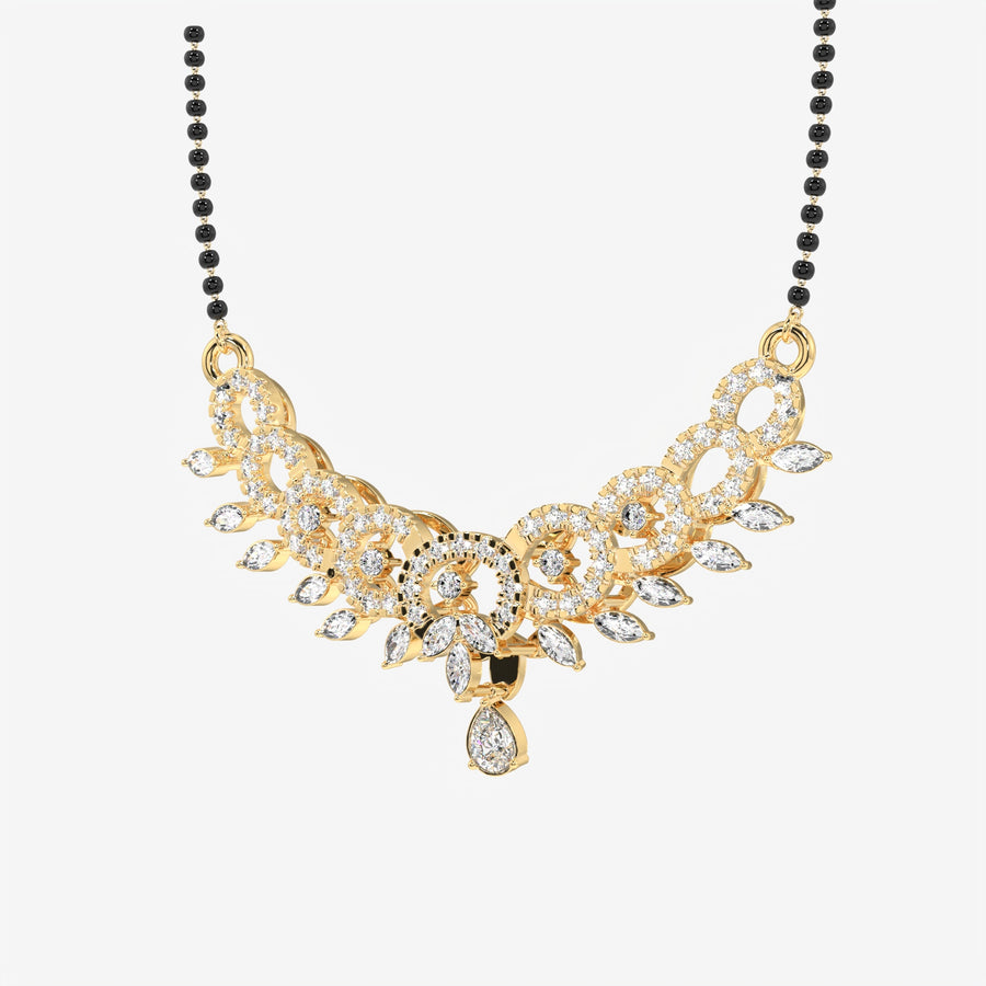 Women's Lab Grown Diamond 14K Gold Mangalsutra