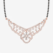 Women's Moissanite Diamond Sterling Silver Mangalsutra