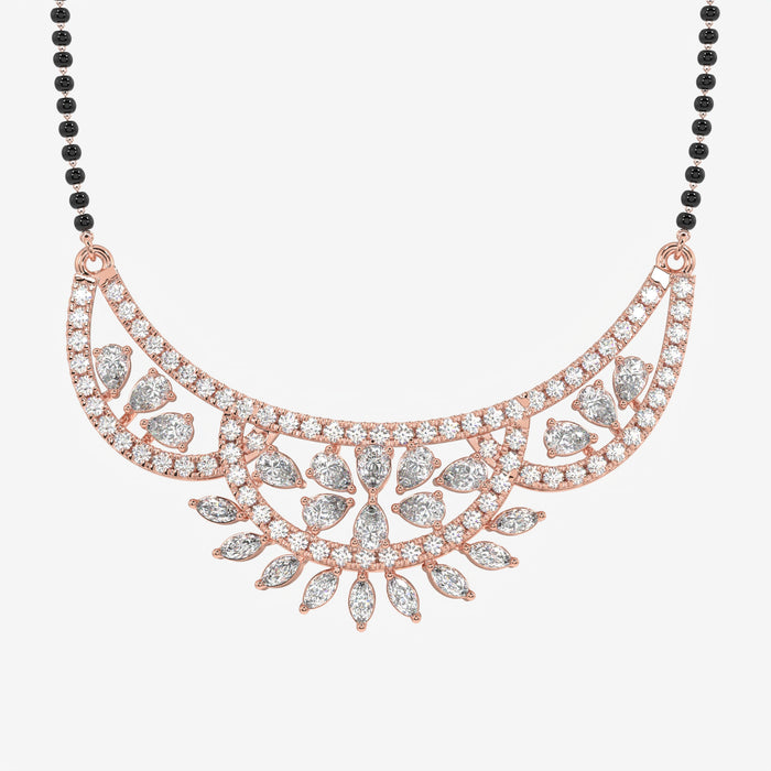 Women's  Lab Grown Diamond 14K Gold Mangalsutra