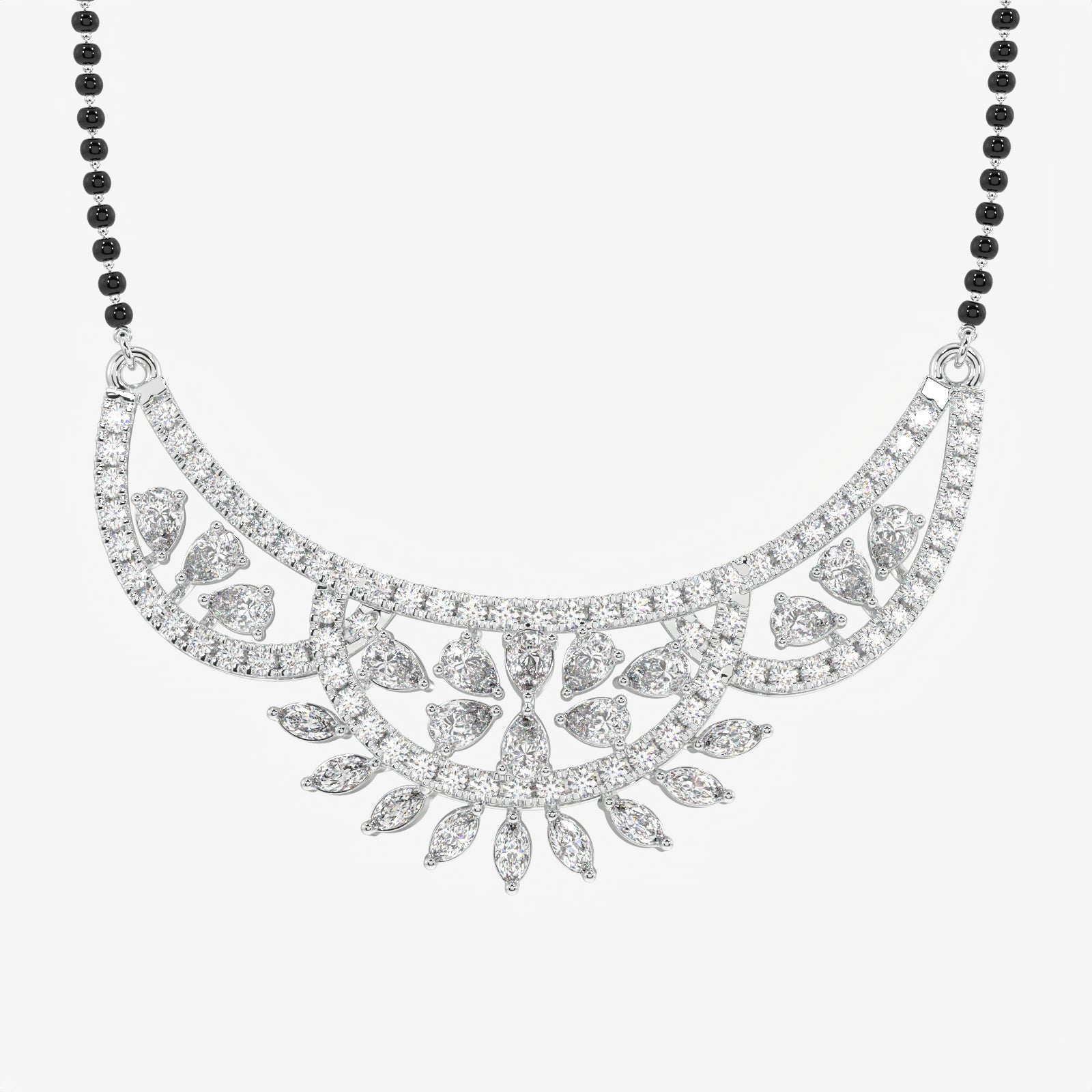 Women's  Lab Grown Diamond 14K Gold Mangalsutra