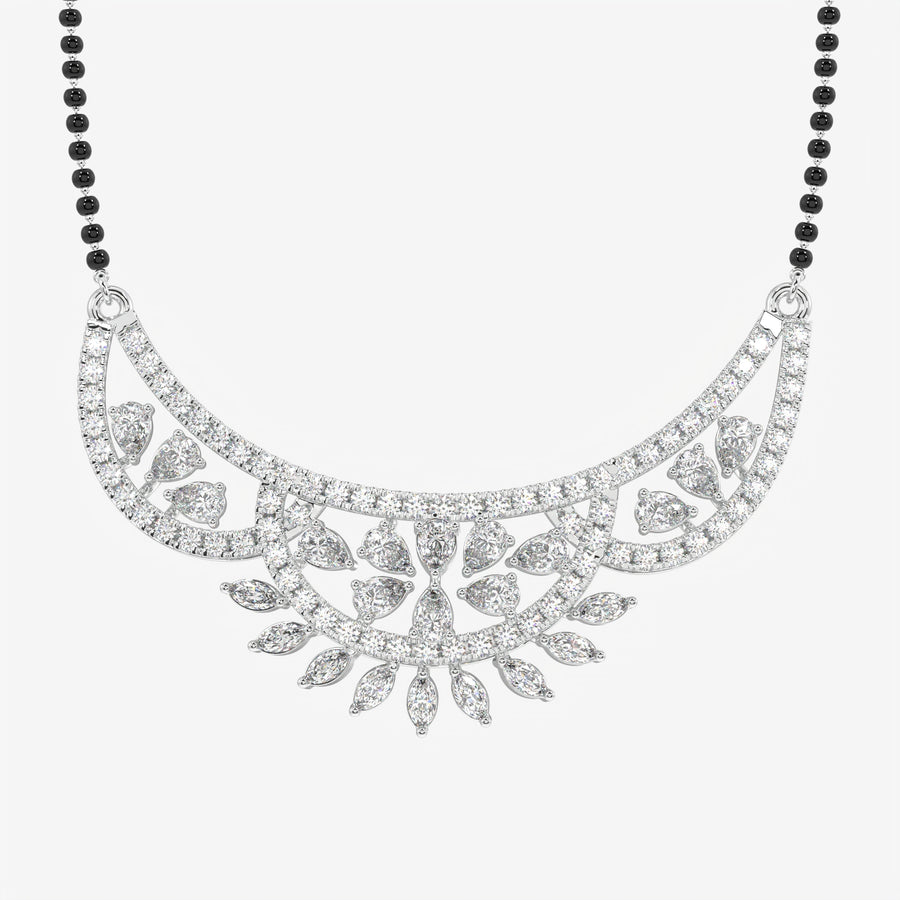 Women's  Lab Grown Diamond 14K Gold Mangalsutra