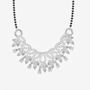 Round & Pear Cut Lab Grown Diamond Women's 14K Gold Mangalsutra