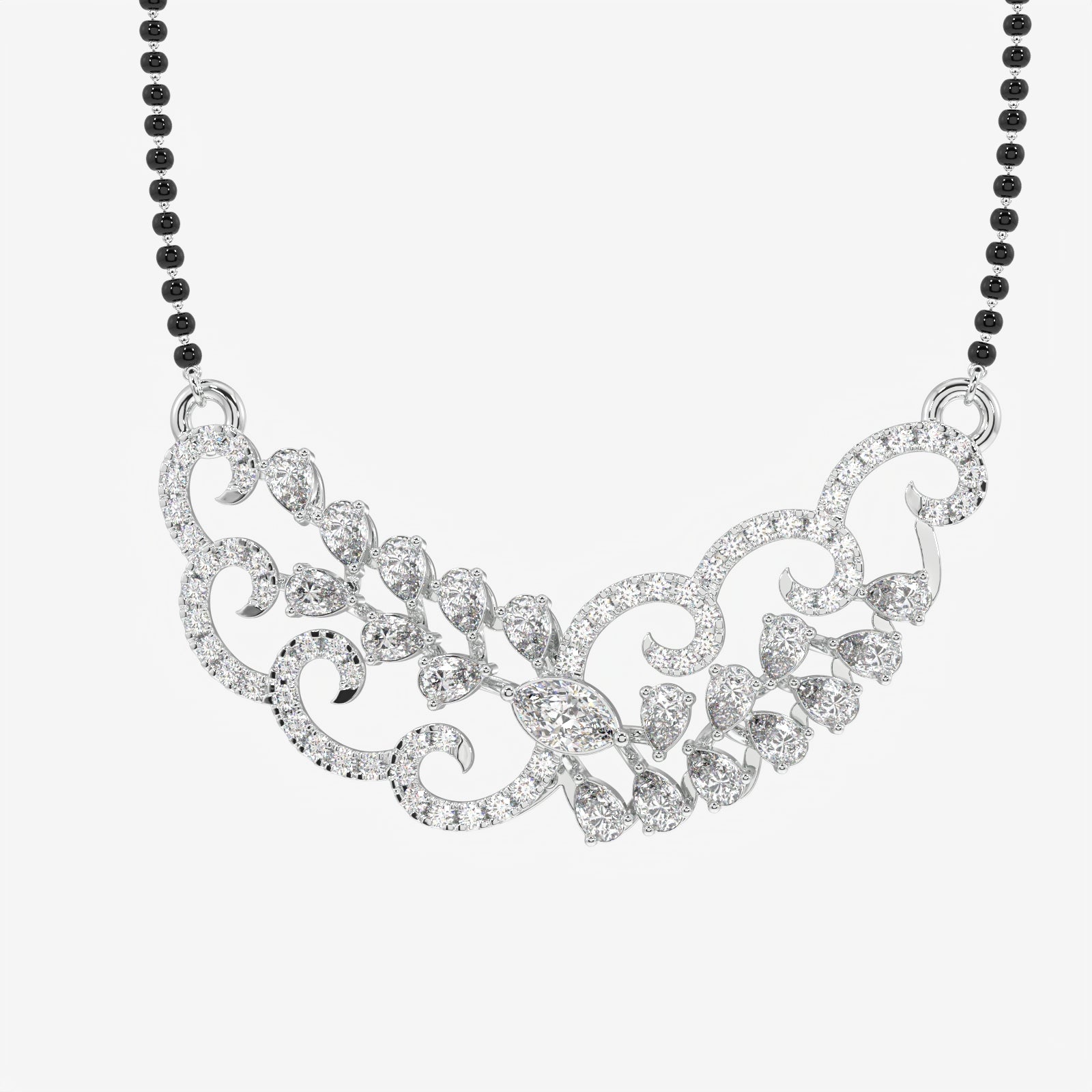 Women's Lab Grown Diamond 14K Gold Mangalsutra