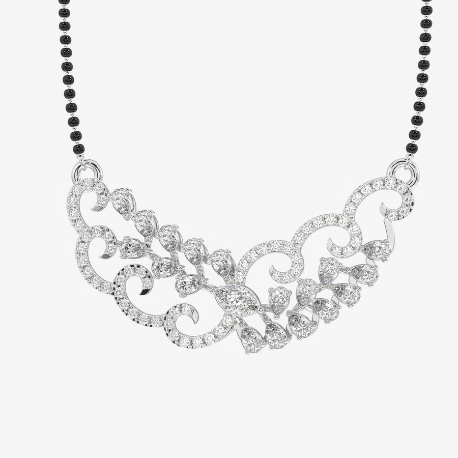 Women's Lab Grown Diamond 14K Gold Mangalsutra