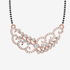 Women's Moissanite Diamond 18K Gold Mangalsutra