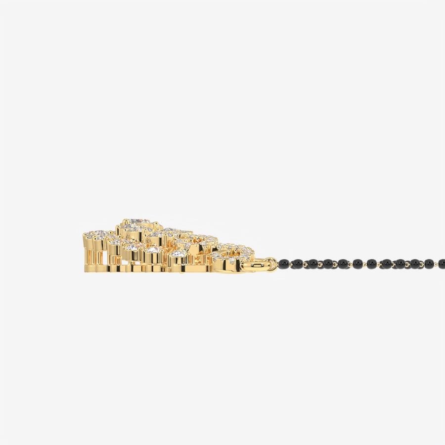Women's Lab Grown Diamond 14K Gold Mangalsutra