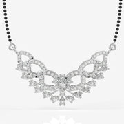 Round & Pear Cut Lab Grown Diamond Women's 18K Gold Mangalsutra