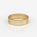 Round Cut Lab Grown Diamond Men's 14k Gold Band Ring