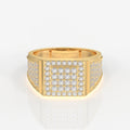 Royal Grid Lab Grown Diamond Men's 14K Yellow Gold Ring