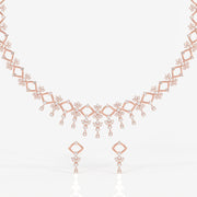Shop Caratbazaar Adira Lab Grown Diamond Classic 14k Gold Necklace