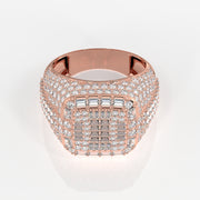 Shop Caratbazaar Grand Emperor Lab Grown Diamond Men's 14K Yellow Gold Ring