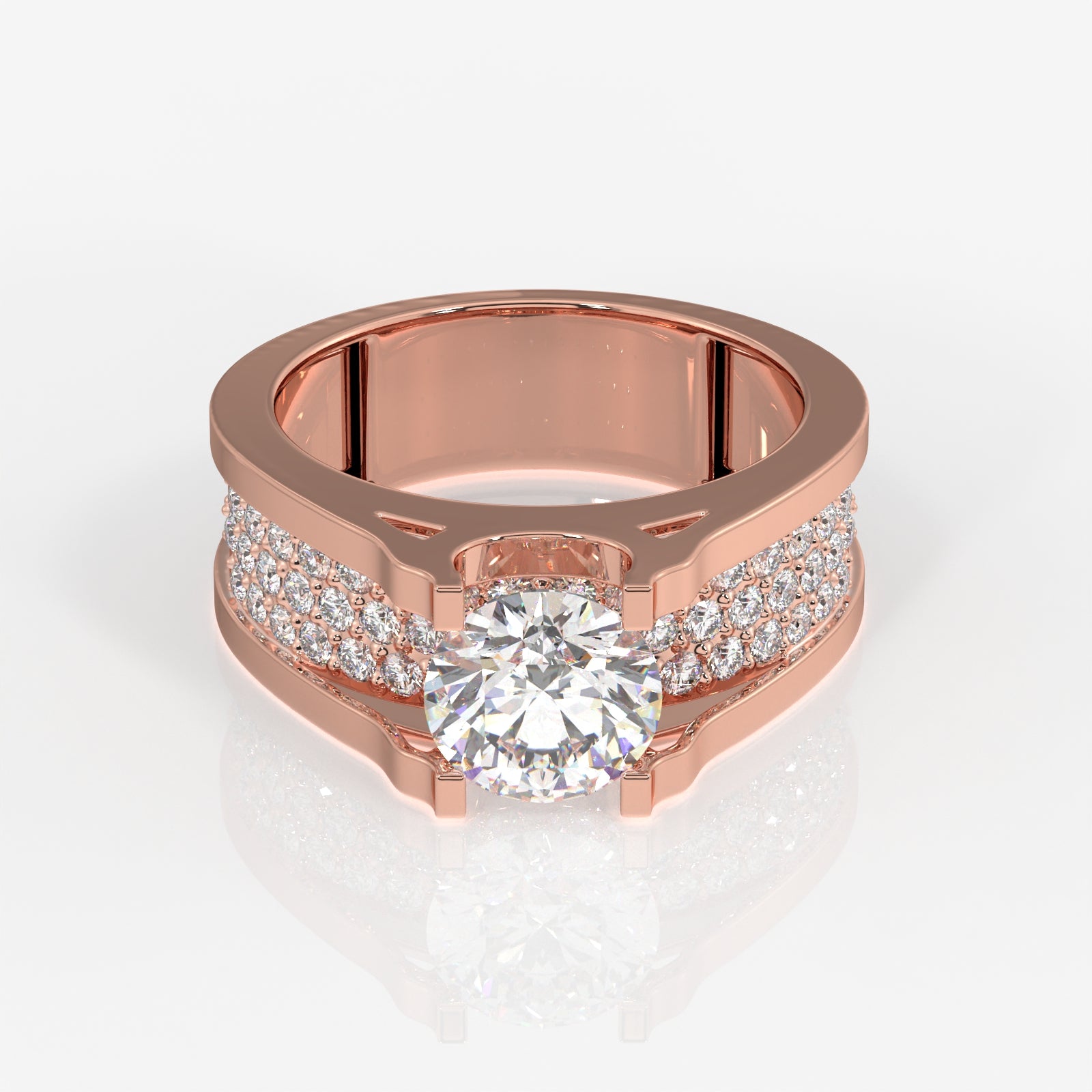 Shop Caratbazaar Lab Grown Diamond, Bruce Men's 14k Gold Ring