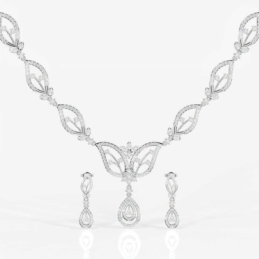 Shop Caratbazaar Lumia Lab Grown Diamond Wedding 14k Gold Necklace