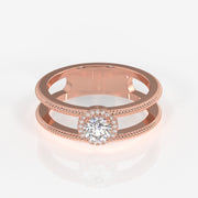 Shop Caratbazaar Regal Crown Lab Grown Diamond Men's 14K Yellow Gold Ring
