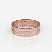 Shop Caratbazaar Round Cut Lab Grown Diamond Men's 14k Gold Band Ring